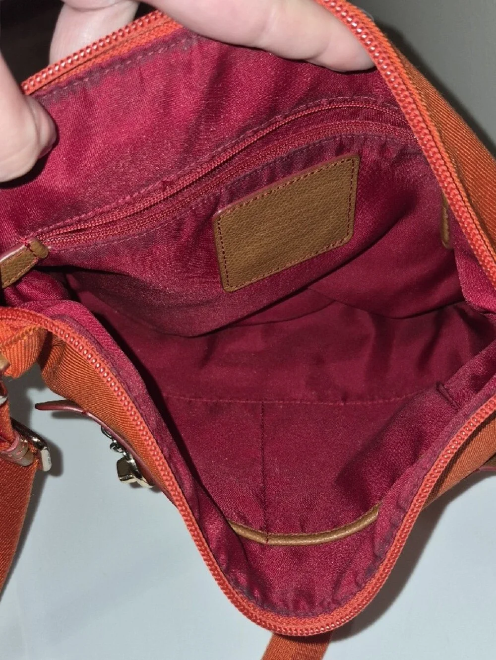 Coach Sawyer Orange Crossbody Twill/Polyester F37239